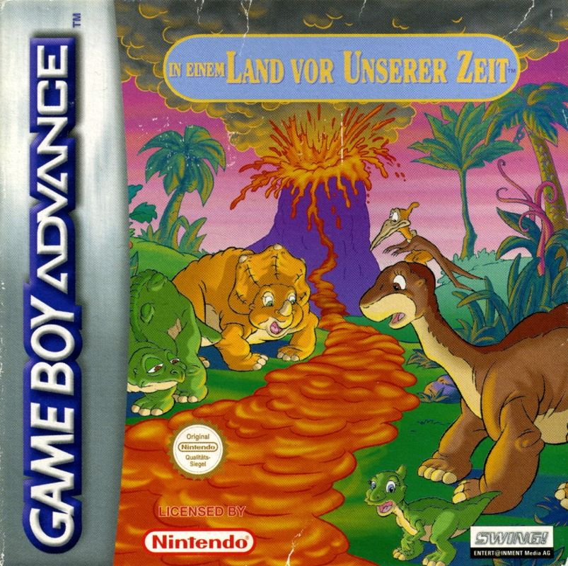 Land Before Time box art for GameBoy Advance